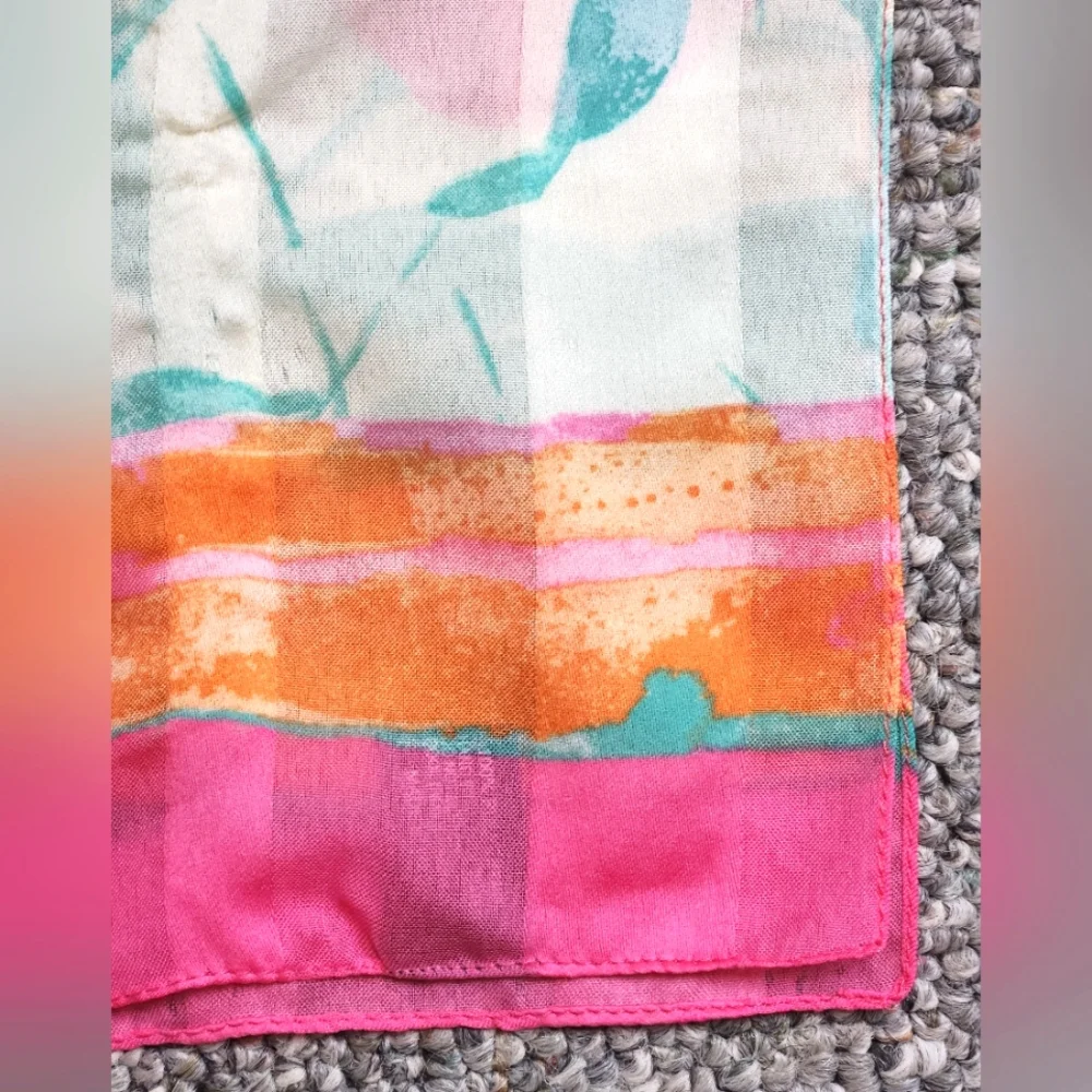 Symphony Scarfs Polyester Tulip Pattern Scarf